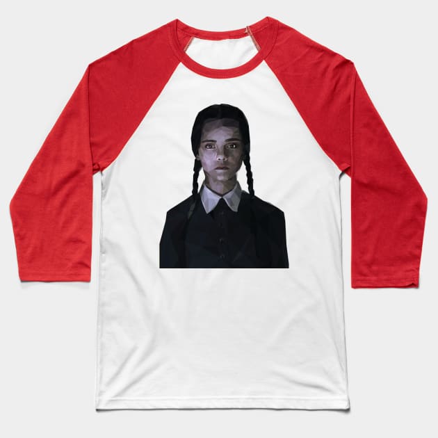 Wednesday Addams Baseball T-Shirt by Hermanitas Design